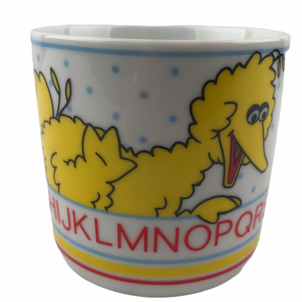 Sesame Street VTG 80's Big Bird Alphabet Mug